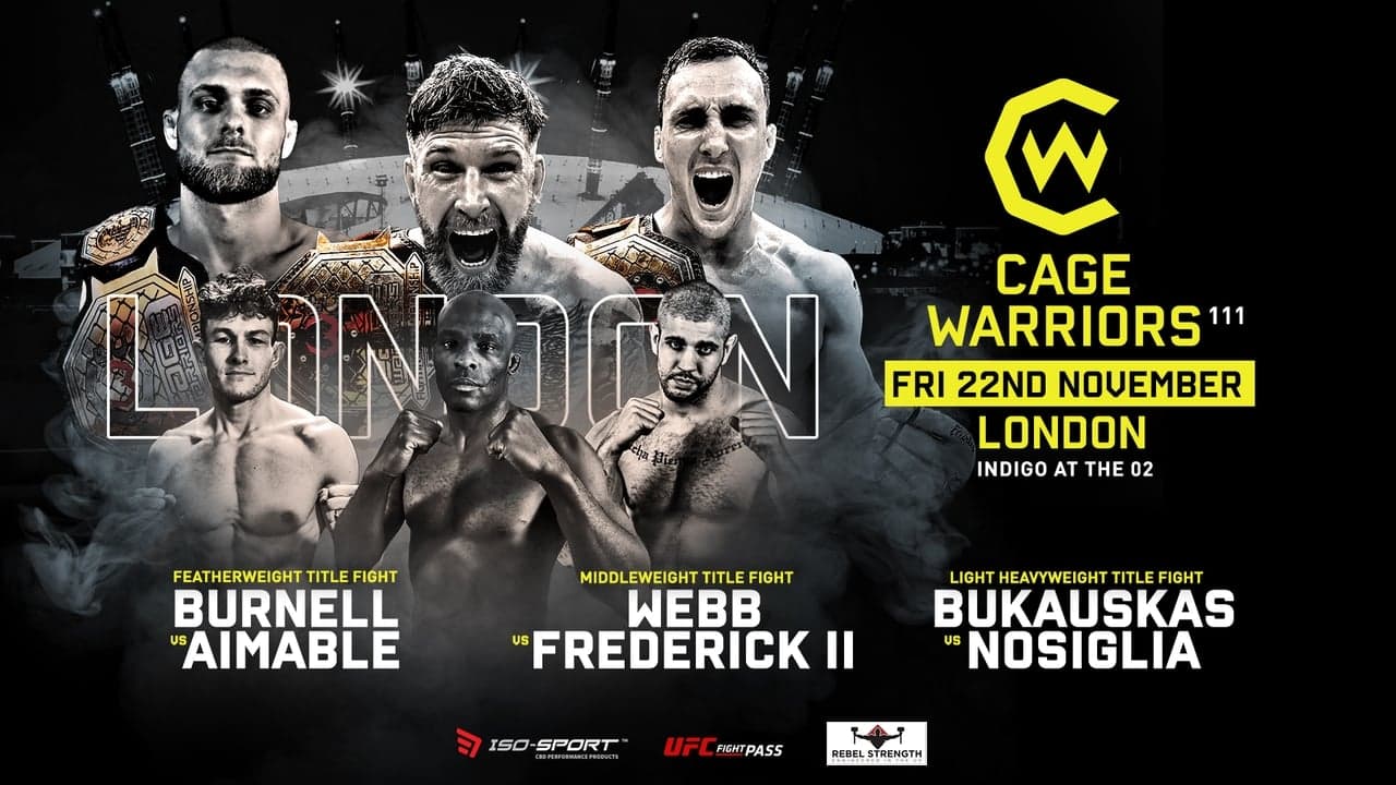 Cage Warriors 111: Webb vs. Frederick 2 backdrop