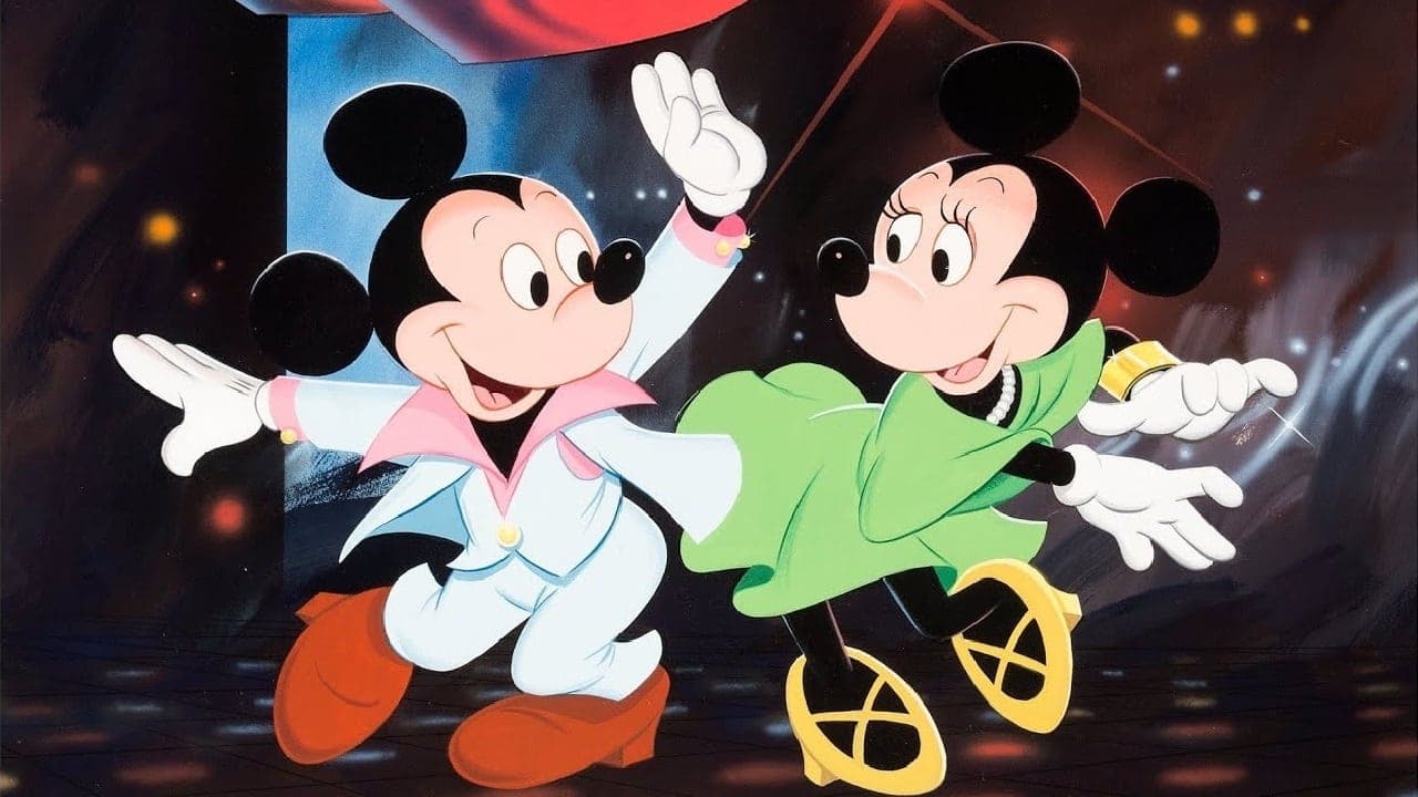 Mickey Mouse Disco backdrop