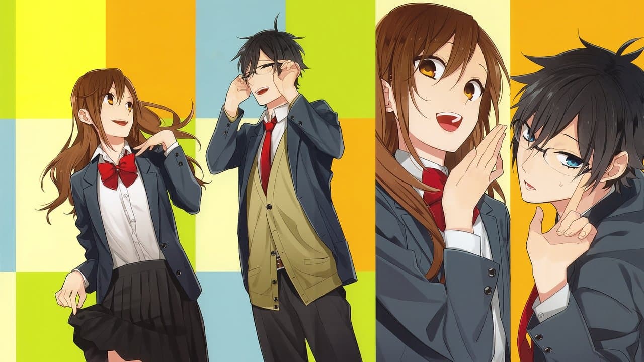 Hori-san and Miyamura-kun backdrop