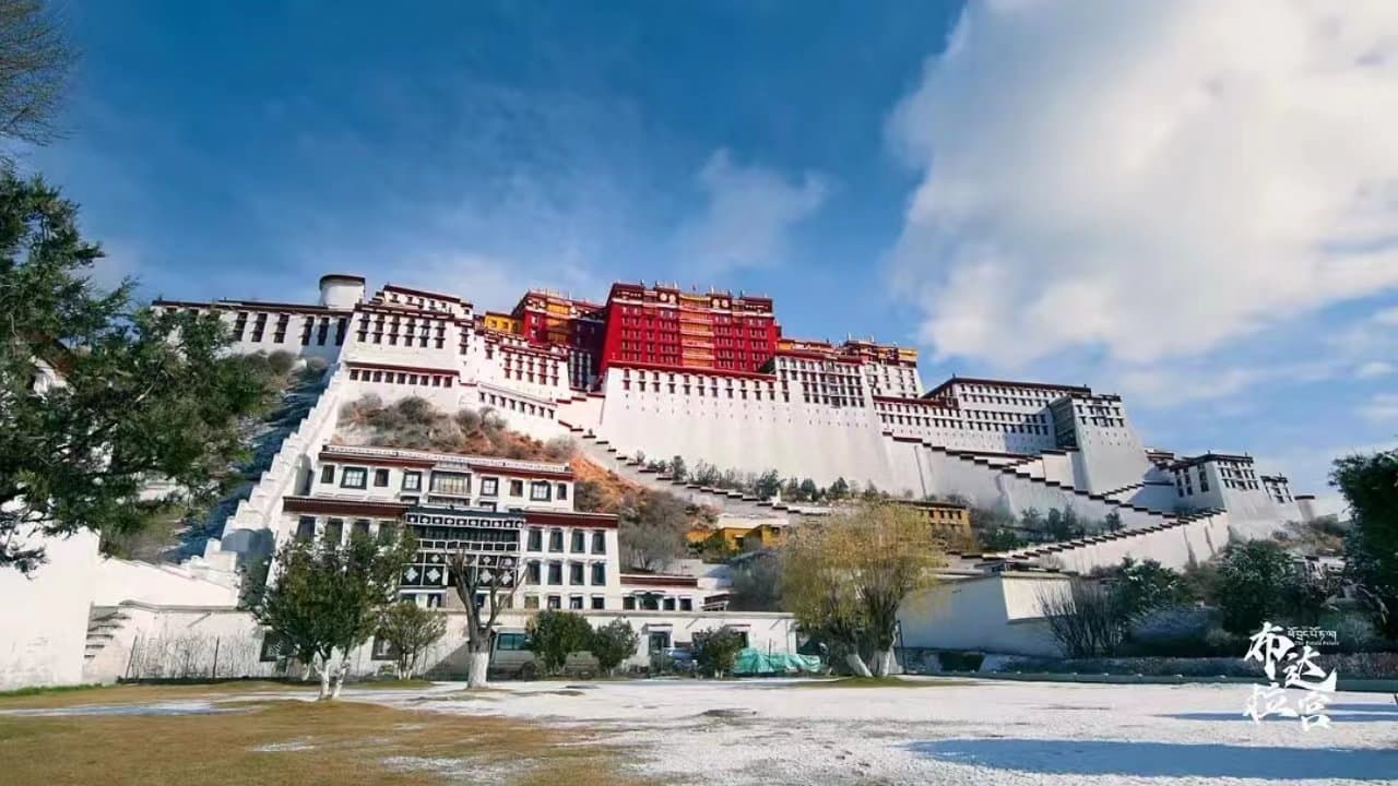 The Potala Palace backdrop