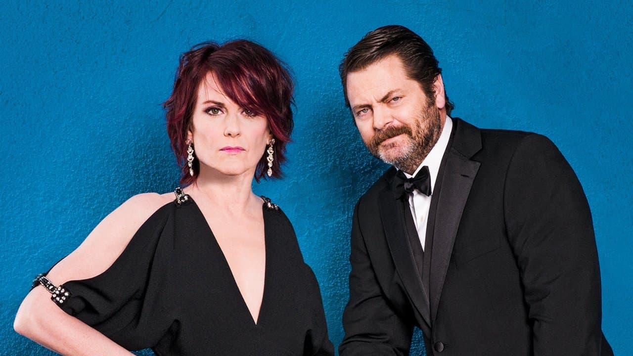 Nick Offerman & Megan Mullally - Summer of 69: No Apostrophe backdrop