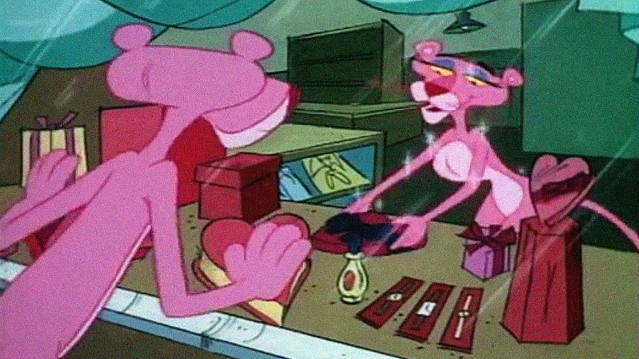 The Pink Panther in 'Pink at First Sight' backdrop