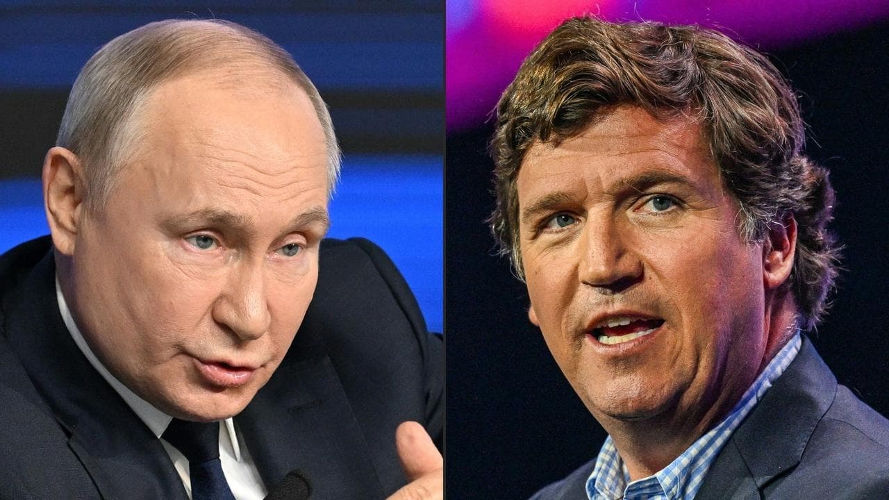 Tucker Carlson: The Vladimir Putin Interview backdrop