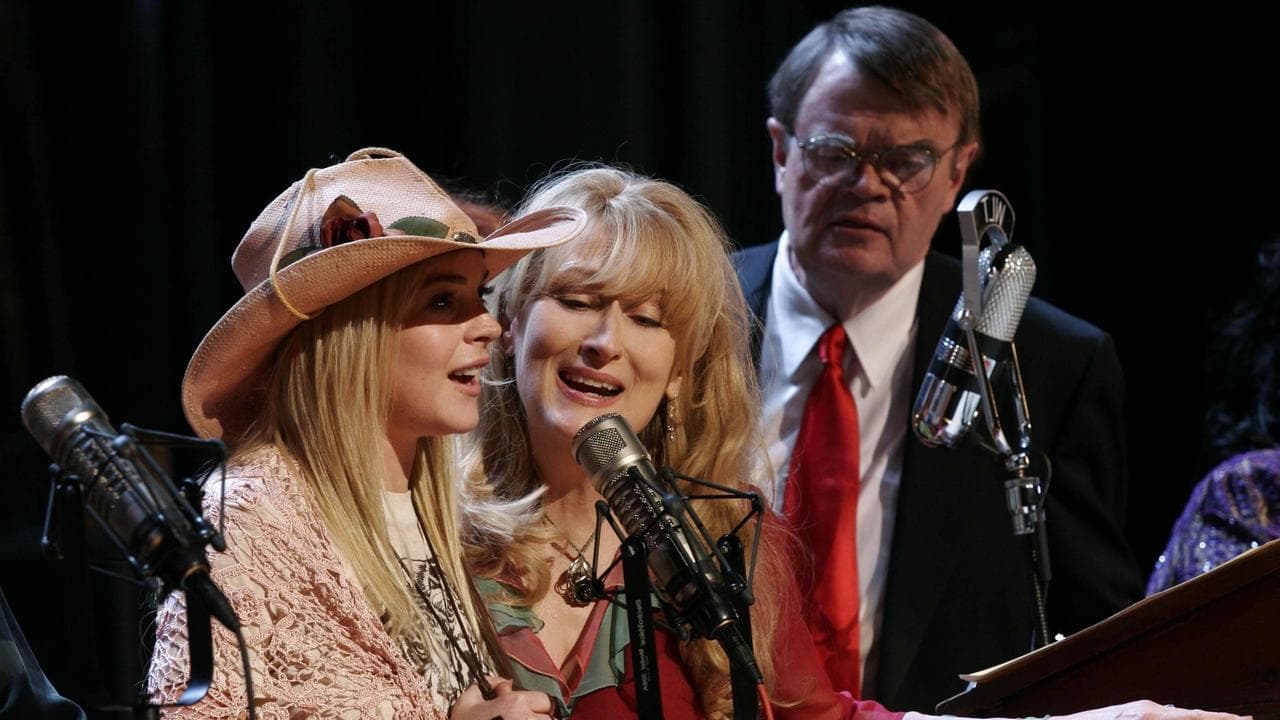 A Prairie Home Companion backdrop