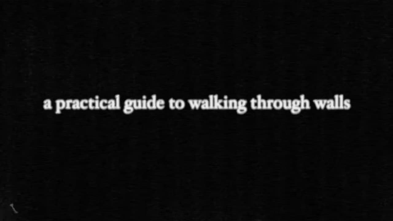 a practical guide to walking through walls backdrop