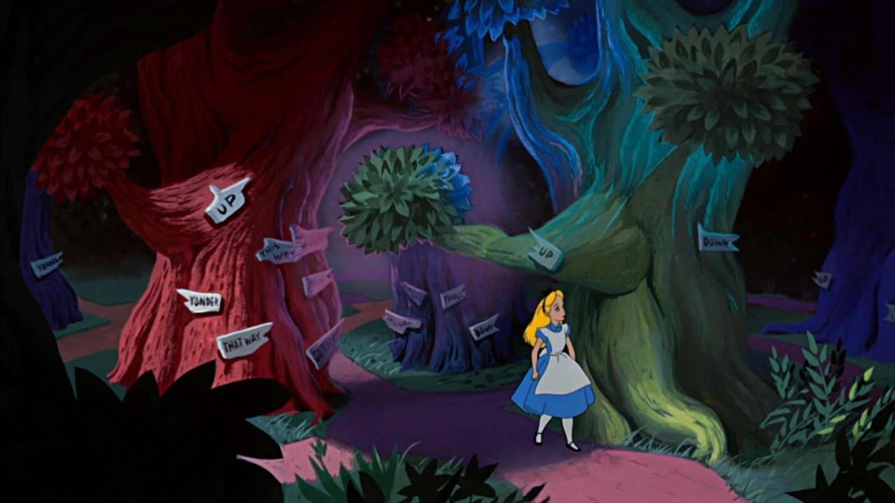 Alice in Wonderland backdrop