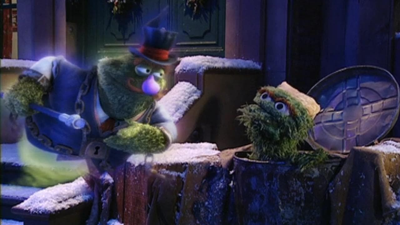 A Sesame Street Christmas Carol backdrop