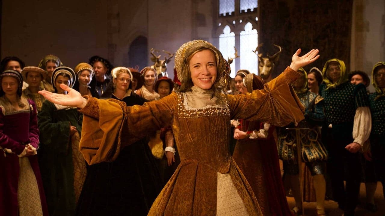 A Merry Tudor Christmas with Lucy Worsley backdrop