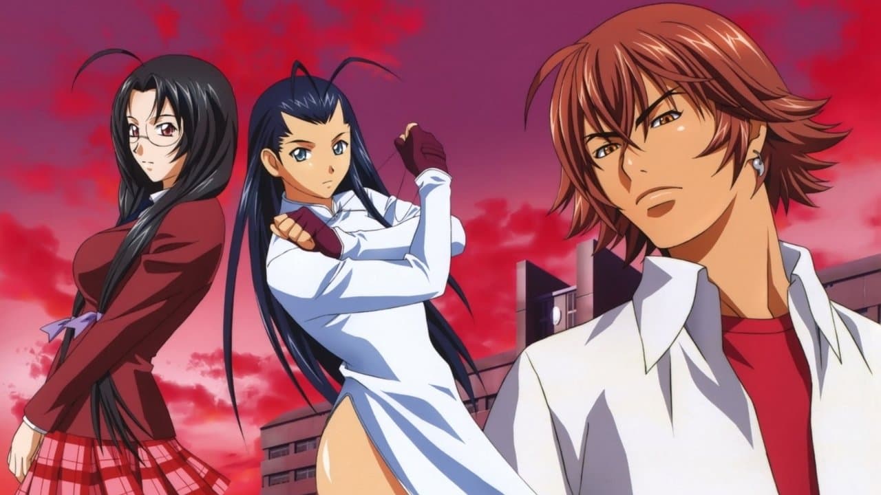 Ikki Tousen in Kyoto backdrop