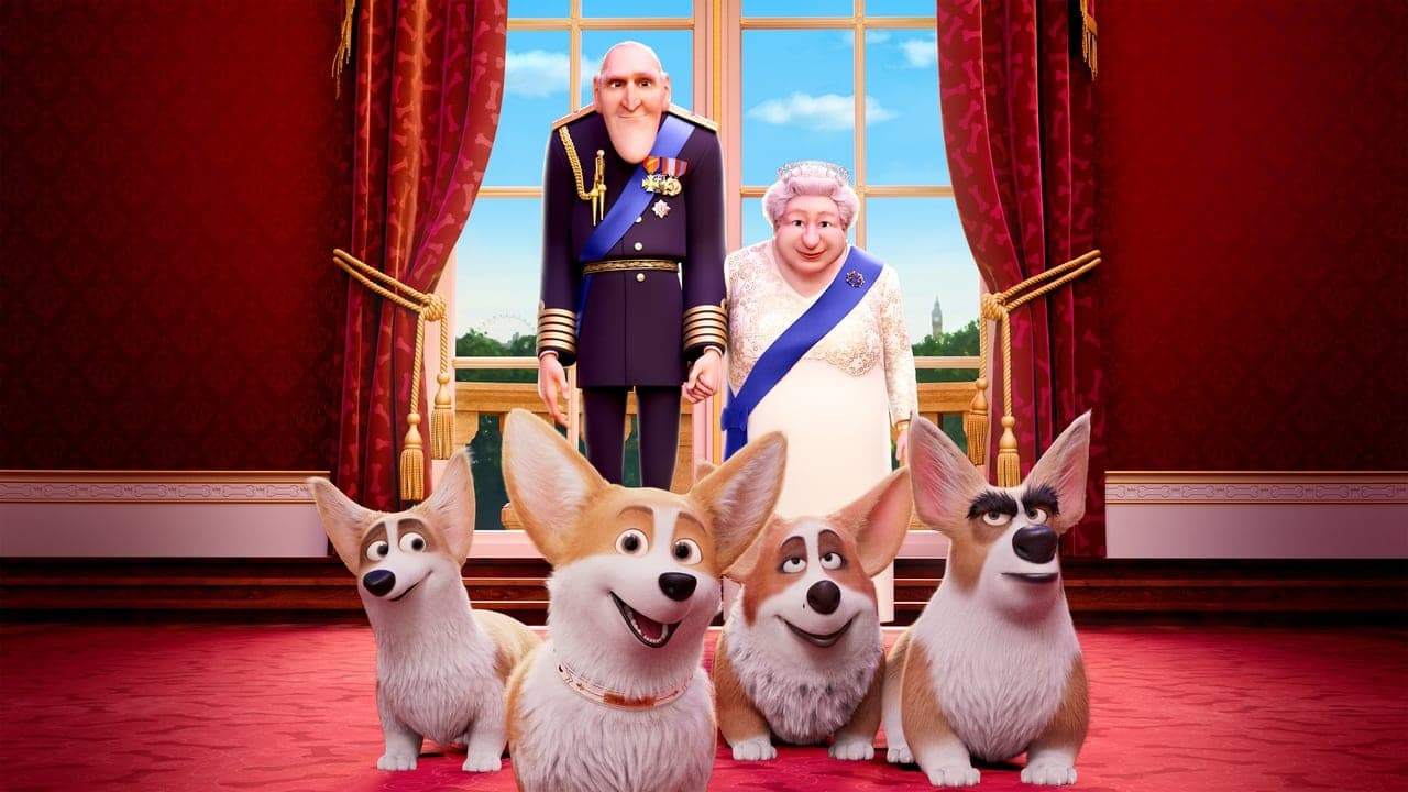 The Queen's Corgi backdrop