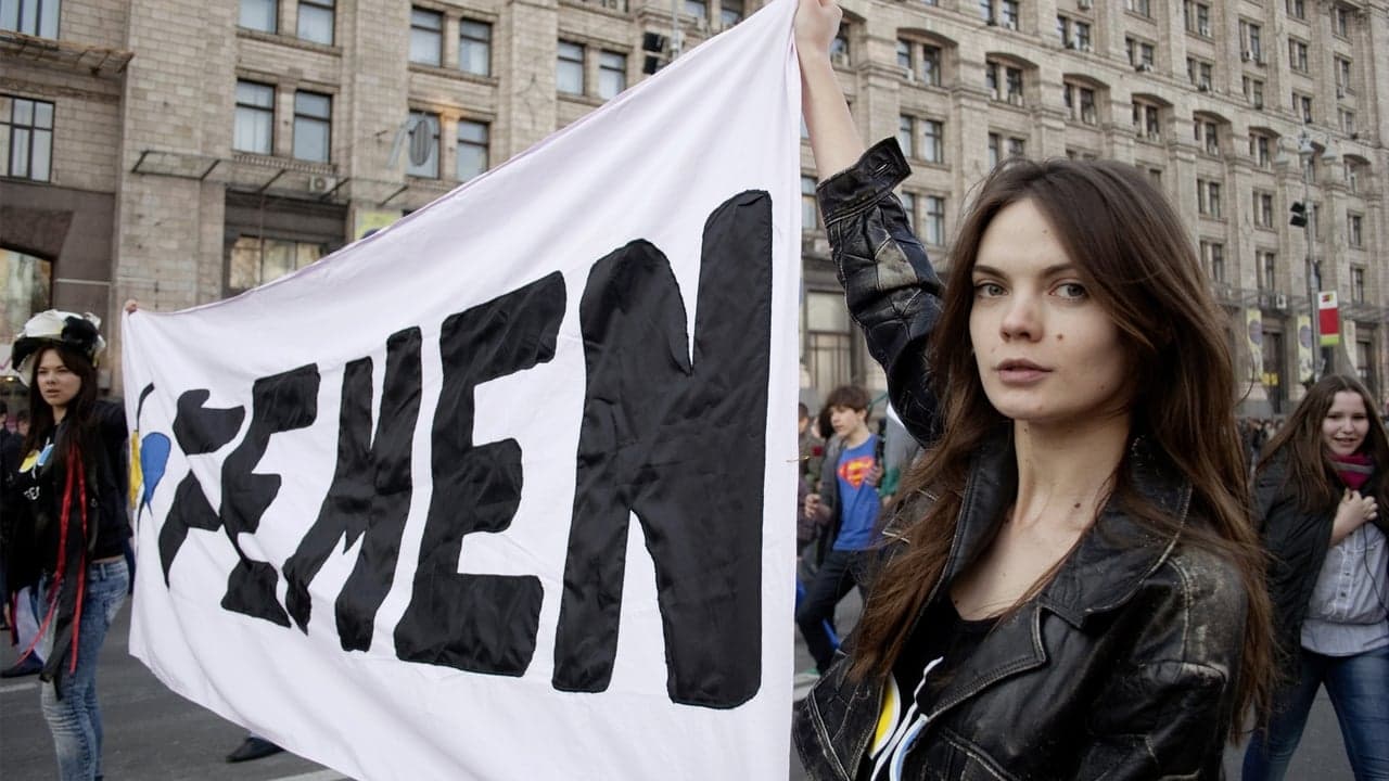 I Am FEMEN backdrop