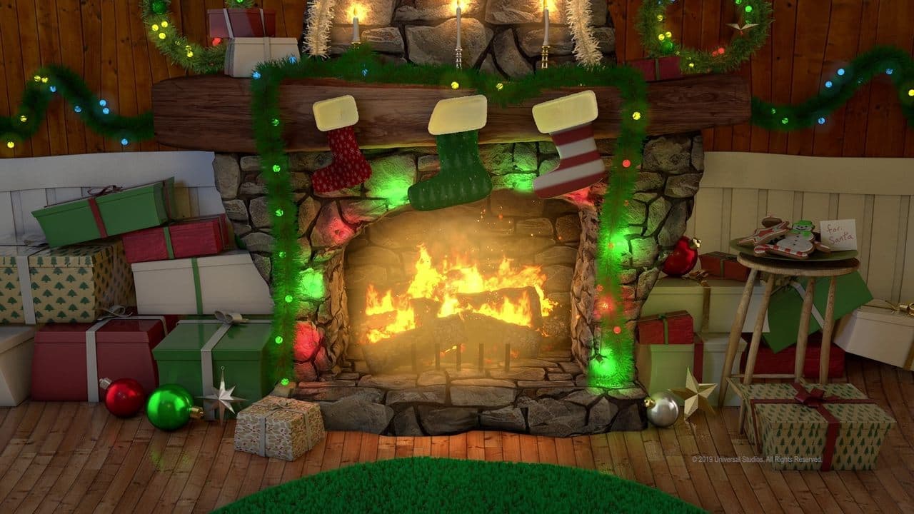 Cindy-Lou's Yule Log backdrop