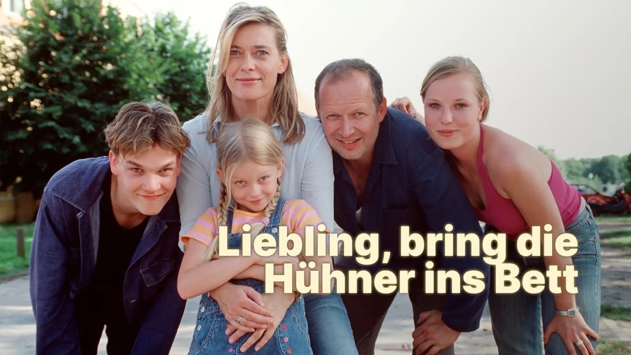 Liebling, bring die Hühner ins Bett backdrop