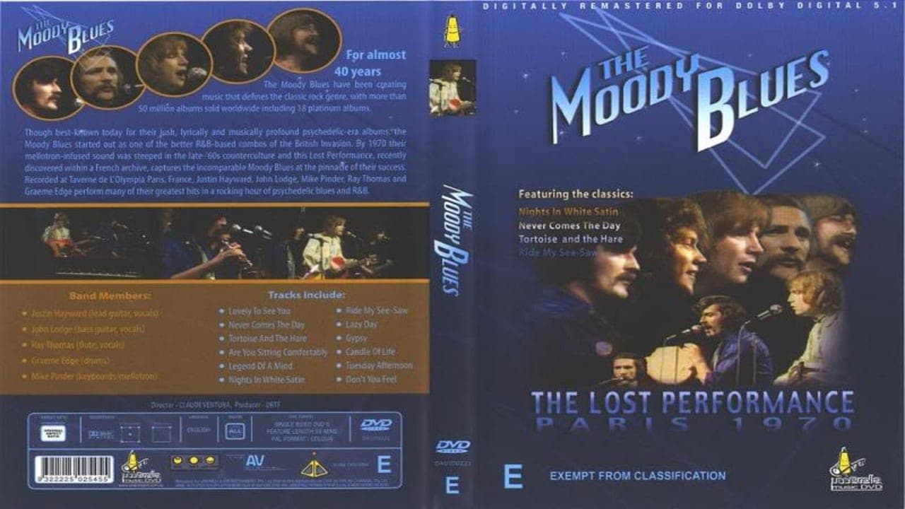 The Moody Blues:  The Lost Performance  (Live In Paris '70) backdrop