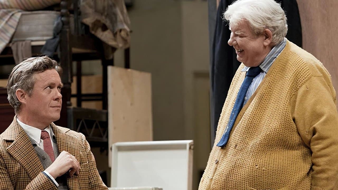 National Theatre Live: The Habit of Art backdrop