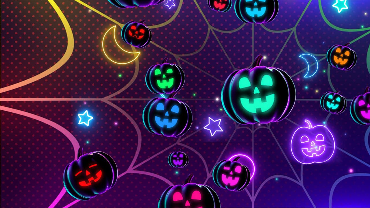 Disney Channel Halloween House Party backdrop