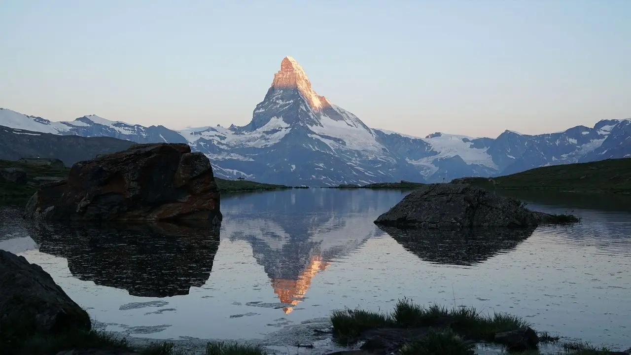 The Alps backdrop