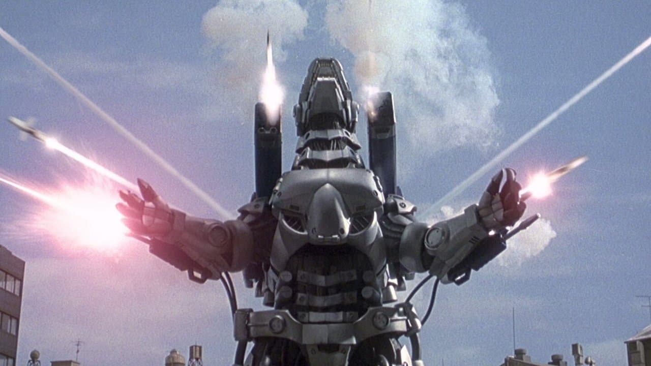 Godzilla Against MechaGodzilla backdrop