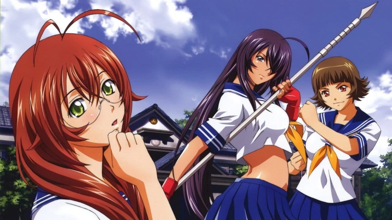 Ikki Tousen in Kyoto backdrop