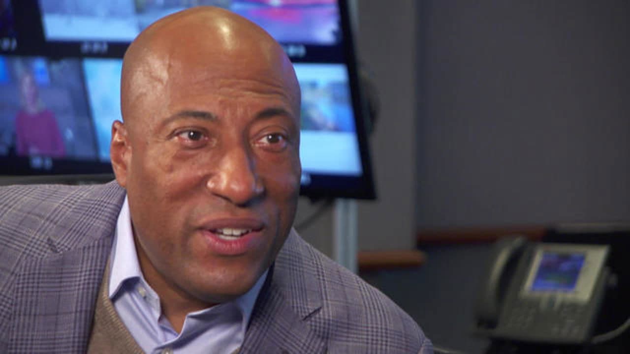 Entertainers with Byron Allen backdrop