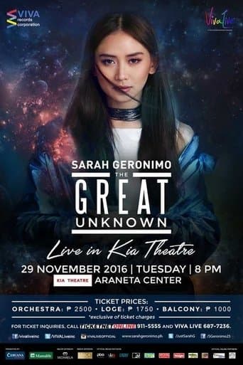 Sarah Geronimo: The Great Unknown poster - Find streaming availability