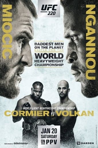 UFC 220: Miocic vs. Ngannou poster - Find streaming availability