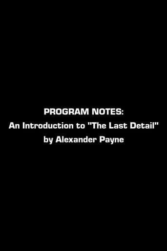 Program Notes: An Introduction To The Last Detail By Alexander Payne poster - Find streaming availability