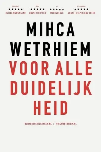 Micha Wertheim: Voor Alle Duidelijkheid poster - Find streaming availability