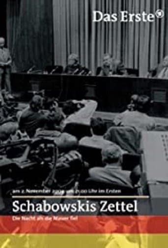 Schabowskis Zettel - Die Nacht, als die Mauer fiel poster - Find streaming availability