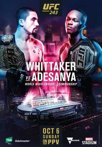 UFC 243: Whittaker vs. Adesanya poster - Find streaming availability