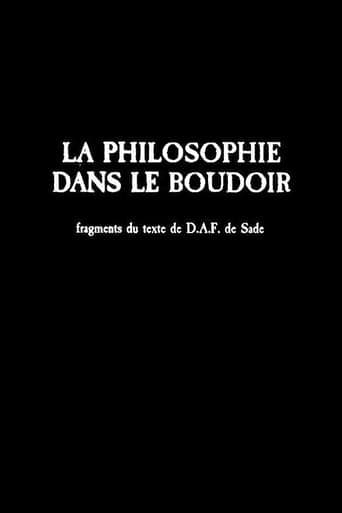 La philosophie dans le boudoir poster - Find streaming availability