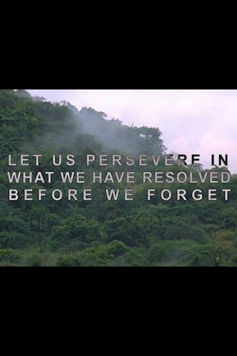 Let Us Persevere in What We Have Resolved Before We Forget poster - Find streaming availability