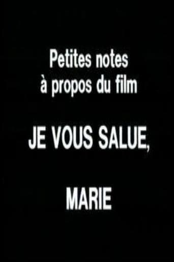 Petites notes à propos du film 'Je vous salue, Marie' poster - Find streaming availability