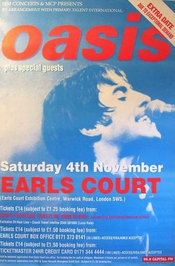 Oasis - Live at Earls Court in 1995 poster - Find streaming availability