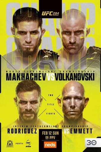 UFC 284: Makhachev vs. Volkanovski poster - Find streaming availability