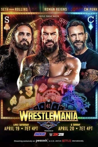 WWE WrestleMania 41: Saturday poster - Find streaming availability