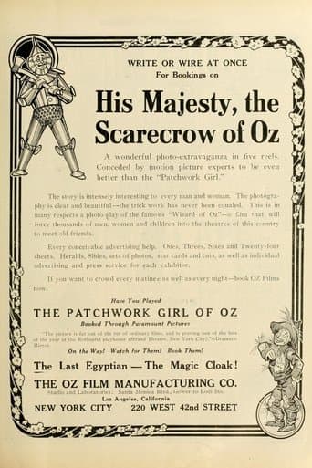 His Majesty, the Scarecrow of Oz poster - Find streaming availability